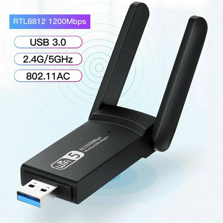 1200Mbps Long Range AC1200 Dual Band 5GHz Wireless USB 3.0 WiFi