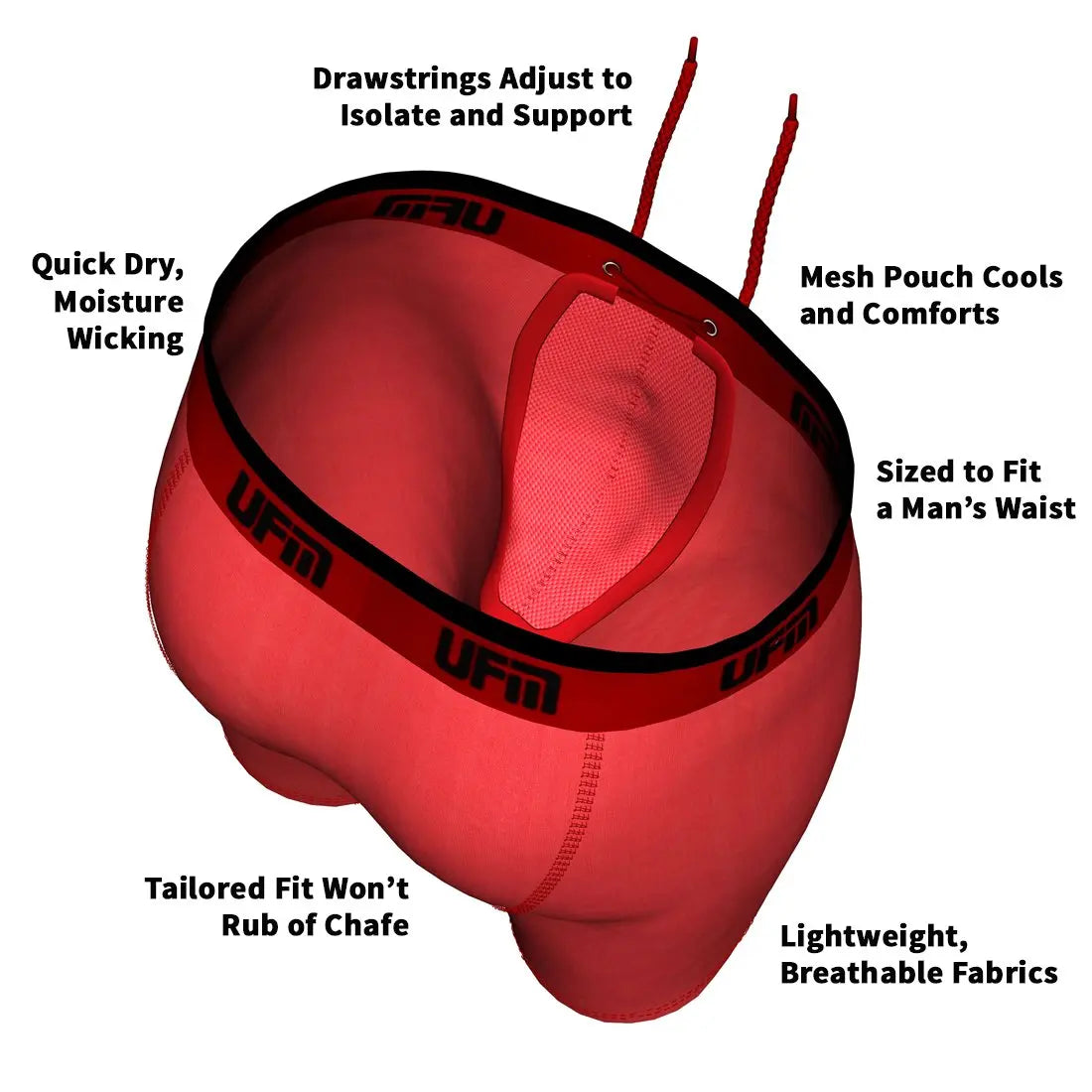 Cool Bamboo 9" Boxer Brief - MAX Support - Image #4