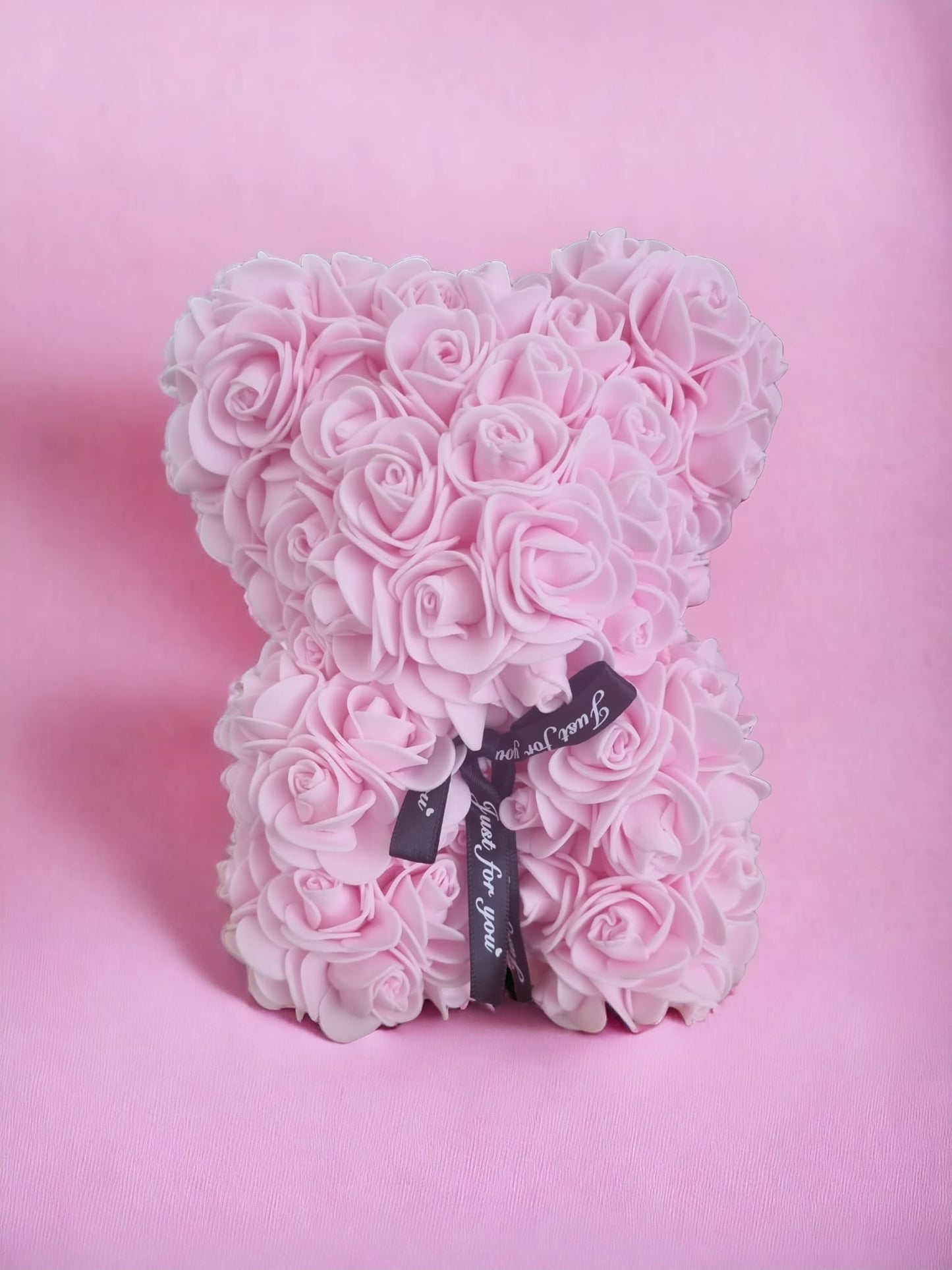 Eternal Love Light Pink Rose Bear - Gift for Valentines Day