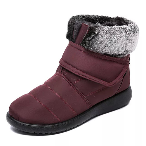 Winter Women Shoes Outdoor Waterproof Snow Shoes Female Plush Fur Soft - Executive-Skincare