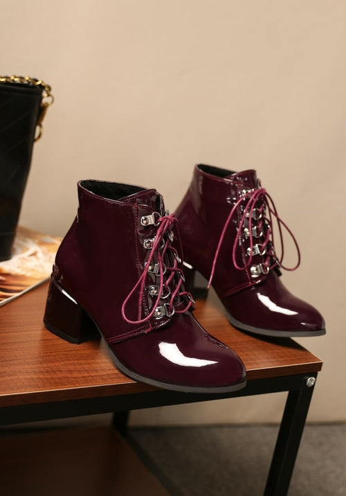 Women's thick heel short boots new autumn and winter - Executive-Skincare