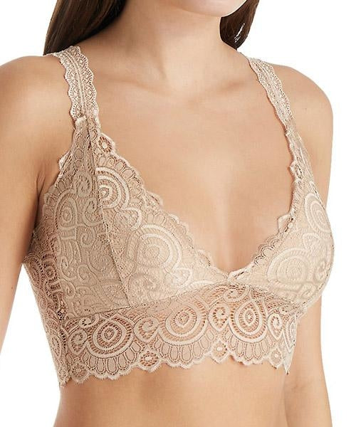 Lace V-Neck Bralette - Executive-Skincare