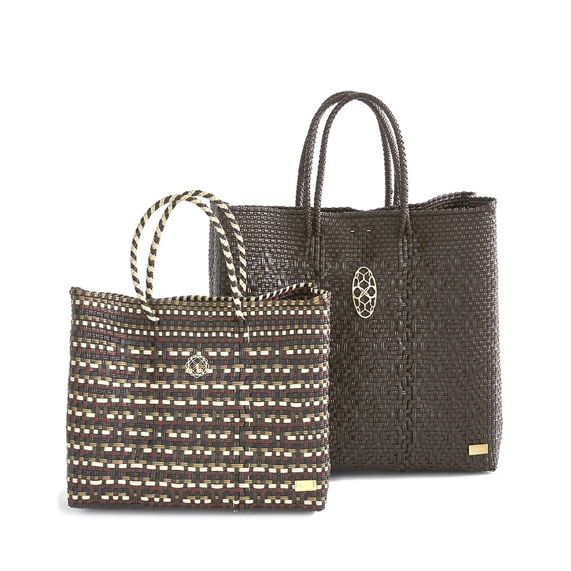 SMALL BROWN BEIGE TOTE BAG - Executive-Skincare