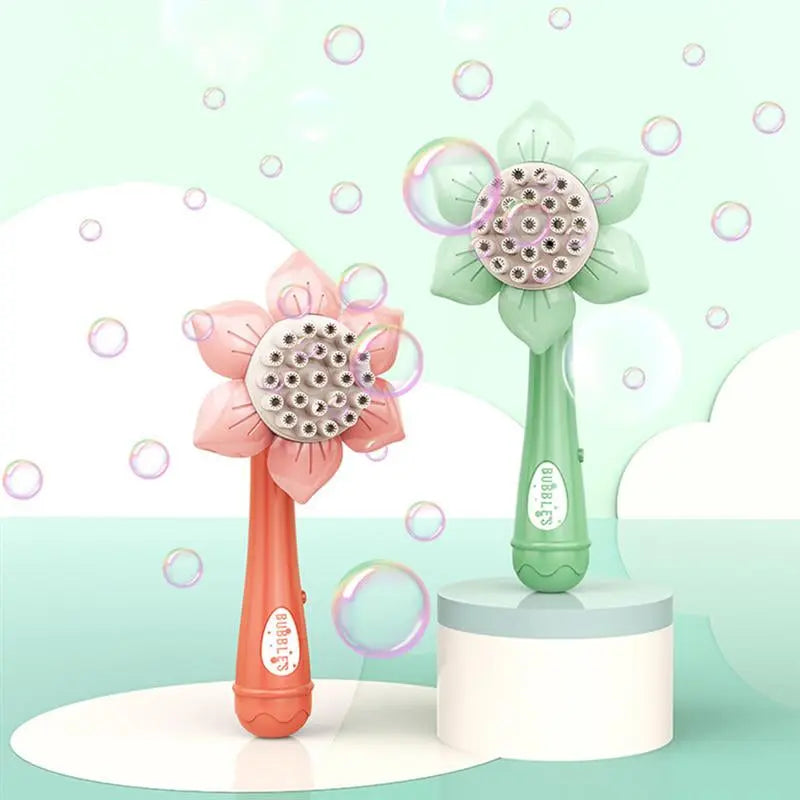 Portable Bubble Sunflower Shape Bubble Machine Toy - Executive-Skincare