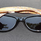 Zebrawood Sunglasses, Stars and Bars With Wooden Case, Polarized,