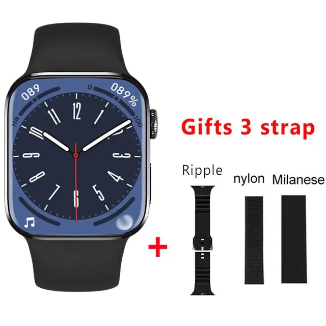 2022 NEW Smartwatch HW8 Max Men 1.99&quot; full screen NFC Right angle design bluetooth call Women Smart Watch PK DT7 W57 W27 HW22 - Executive-Skincare