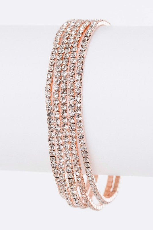 Crystal Stretch Bracelets Set