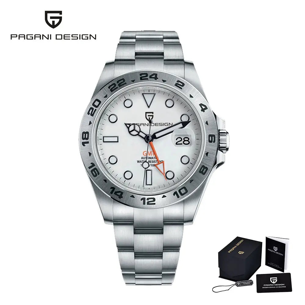 2022 PAGANI Design New Men&#39;s Automatic Mechanical Watches GMT Watch 42mm Sapphire Stainless Steel Waterproof Watch Reloj Hombre - Executive-Skincare