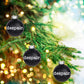 Despair Holiday Mini Glass Ornament in Black