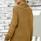 Fashion Khaki Cozy Long Sleeves Turtleneck Sweater