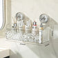 Light Luxury Style Glacier Pattern Suction Cup Shelf