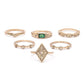 6 PC Assorted Ring Set