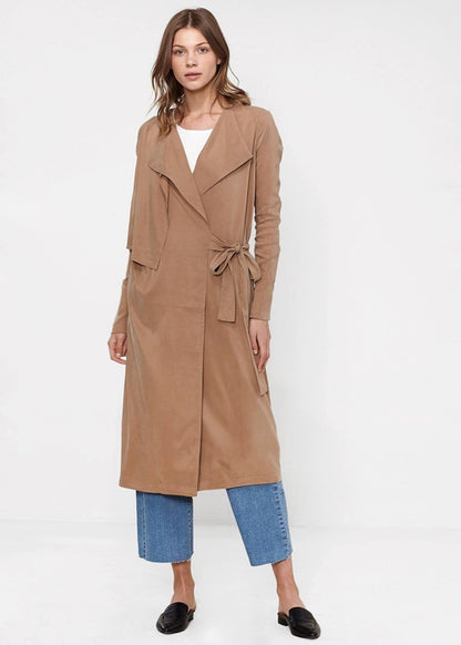 Women's Wrap Trench Coat In Sand