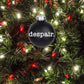 Despair Holiday Mini Glass Ornament in Black