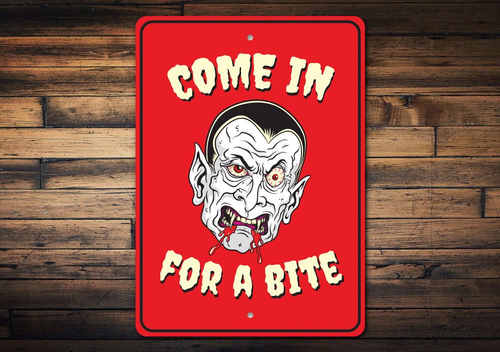 Vampire Halloween Sign