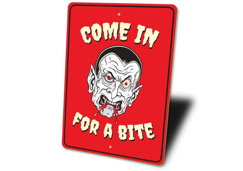 Vampire Halloween Sign