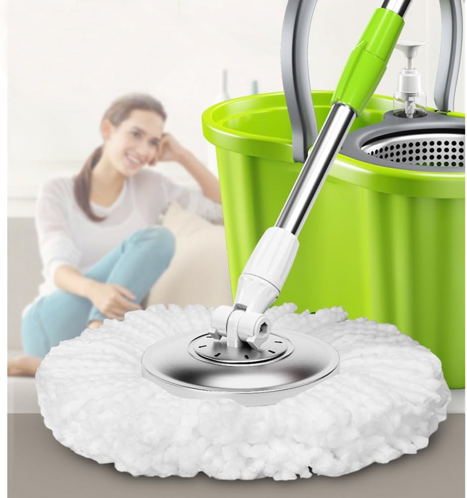 6 Pack Replacement Microfiber Mop Head Refill 360° Spin Easy Cleaning