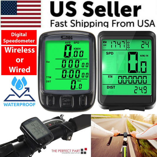 Bike Bicycle Speedometer Cycle Digital Odometer Computer Waterproof
