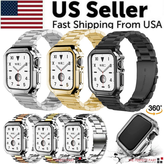 Stainless Steel For Apple Watch iWatch Band 8 7 6 5 4 3 2 SE