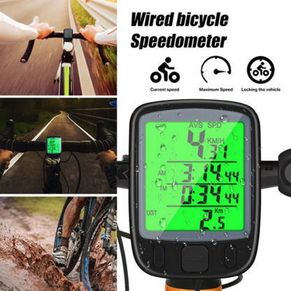Bike Bicycle Speedometer Cycle Digital Odometer Computer Waterproof