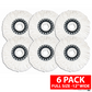 6 Pack Replacement Microfiber Mop Head Refill 360° Spin Easy Cleaning