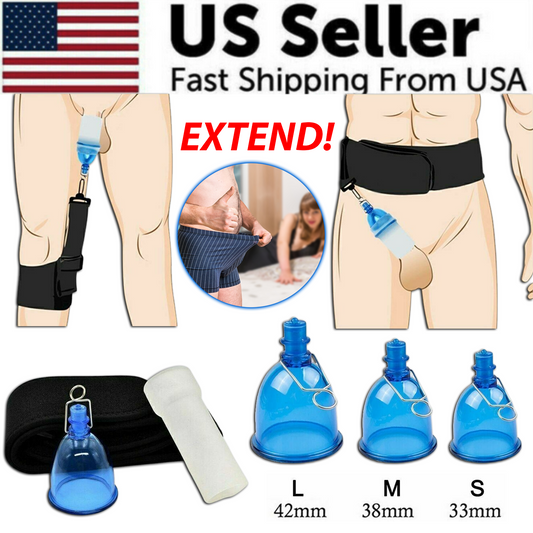 Male Extender Penis Stretcher Enlargement Vacuum Cup Enhancement