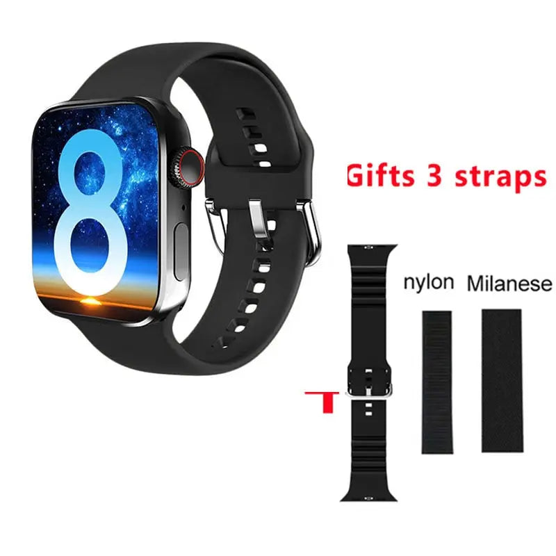 2022 NEW Smartwatch HW8 Max Men 1.99&quot; full screen NFC Right angle design bluetooth call Women Smart Watch PK DT7 W57 W27 HW22 - Executive-Skincare