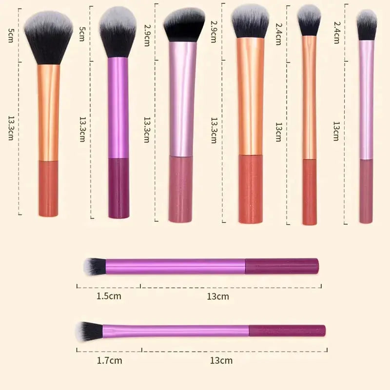 8PCS Makeup Brushes Set For Cosmetic Foundation Powder Blush Eyeshadow Kabuki Blending Make Up Brush Beauty Tool - Image #5