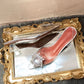 Summer Closed-Toe Transparent Stiletto Heel Ladies Refined Grace Crystal Sandals - Image #4