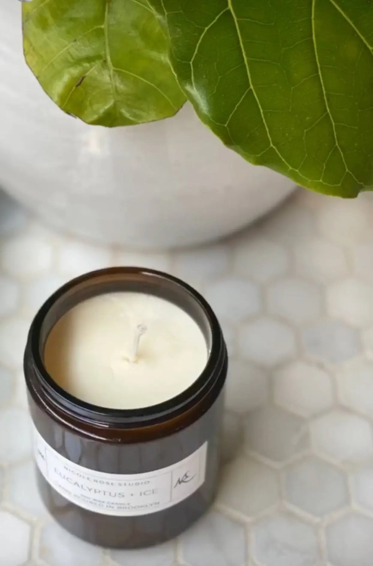 Eucalyptus + Ice Soy Wax Candle - Image #2