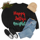 Womens Happy Jolly & Bright Sweatshirt