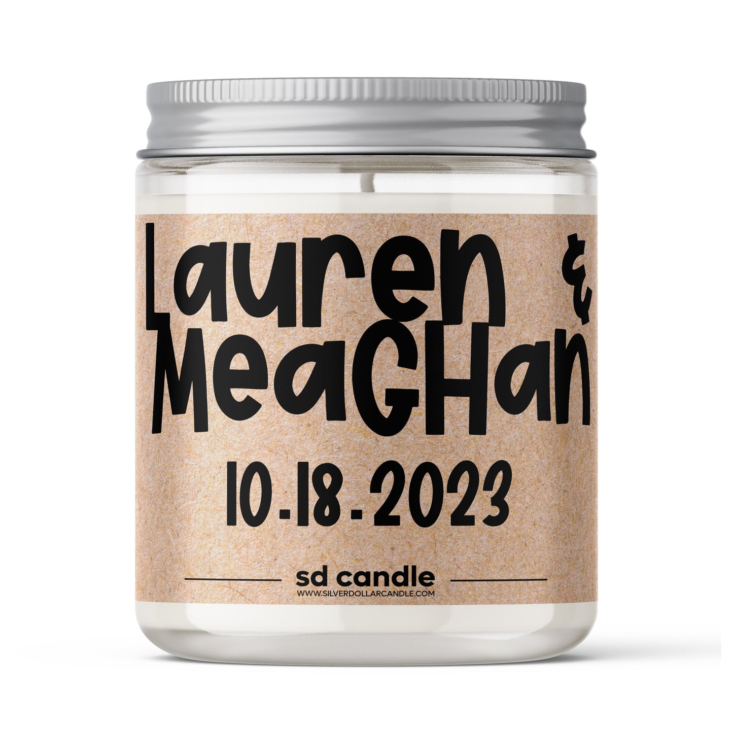 Personalized Custom Engagement Candle (v4) - 9/16oz 100% All-Natural