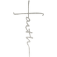 Faith Cross - Metal Wall Art