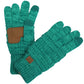 CC Brand Multi-Toned Touchscreen Tech Phone Gloves Winter Accessories