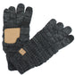 CC Brand Multi-Toned Touchscreen Tech Phone Gloves Winter Accessories