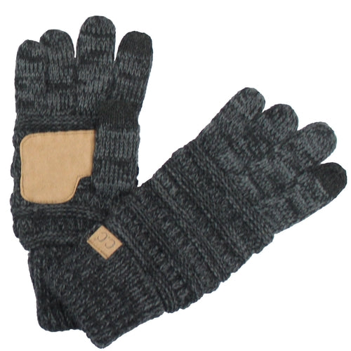 CC Brand Multi-Toned Touchscreen Tech Phone Gloves Winter Accessories