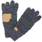 CC Brand Multi-Toned Touchscreen Tech Phone Gloves Winter Accessories