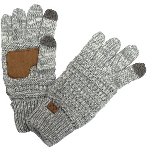 CC Brand Multi-Toned Touchscreen Tech Phone Gloves Winter Accessories