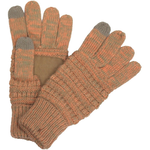 CC Brand Multi-Toned Touchscreen Tech Phone Gloves Winter Accessories