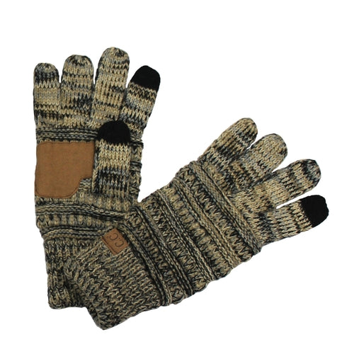 CC Brand Multi-Toned Touchscreen Tech Phone Gloves Winter Accessories