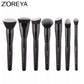 ZOREYA Black Makeup Brushes Set Eye Face Cosmetic Foundation Powder Blush Eyeshadow Kabuki Blending Make up Brush Beauty Tool