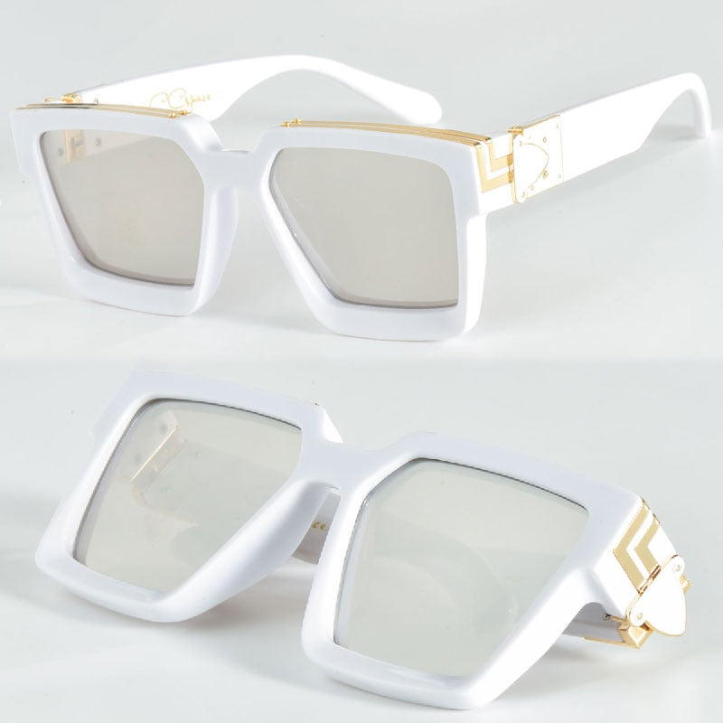 2023 Square Large Frame Luxury Brand Sunglasses Men Women Fashion Uv400 Glasses