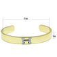 LO2577 - Gold+Rhodium White Metal Bangle with Top Grade Crystal  in