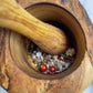 Olive Wood Rustic Mortar and Pestle