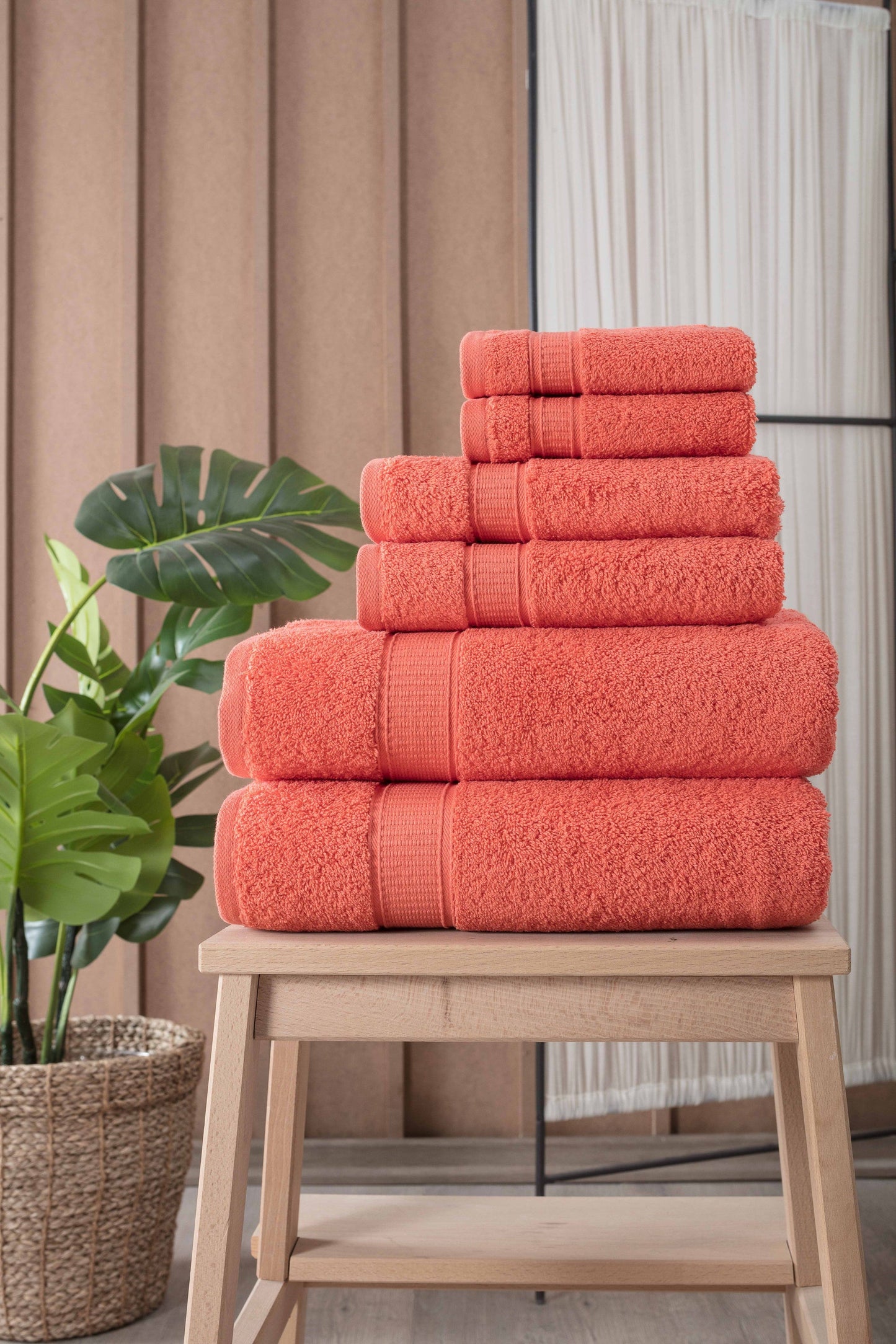 Turkish Cotton Full Bath Towel Set of 6