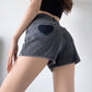 High Waist European and American Retro Hot Girl Heart Loose High Waist Super Short Shorts