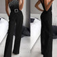 Black Sleeveless Studded Bandage Jumpsuit