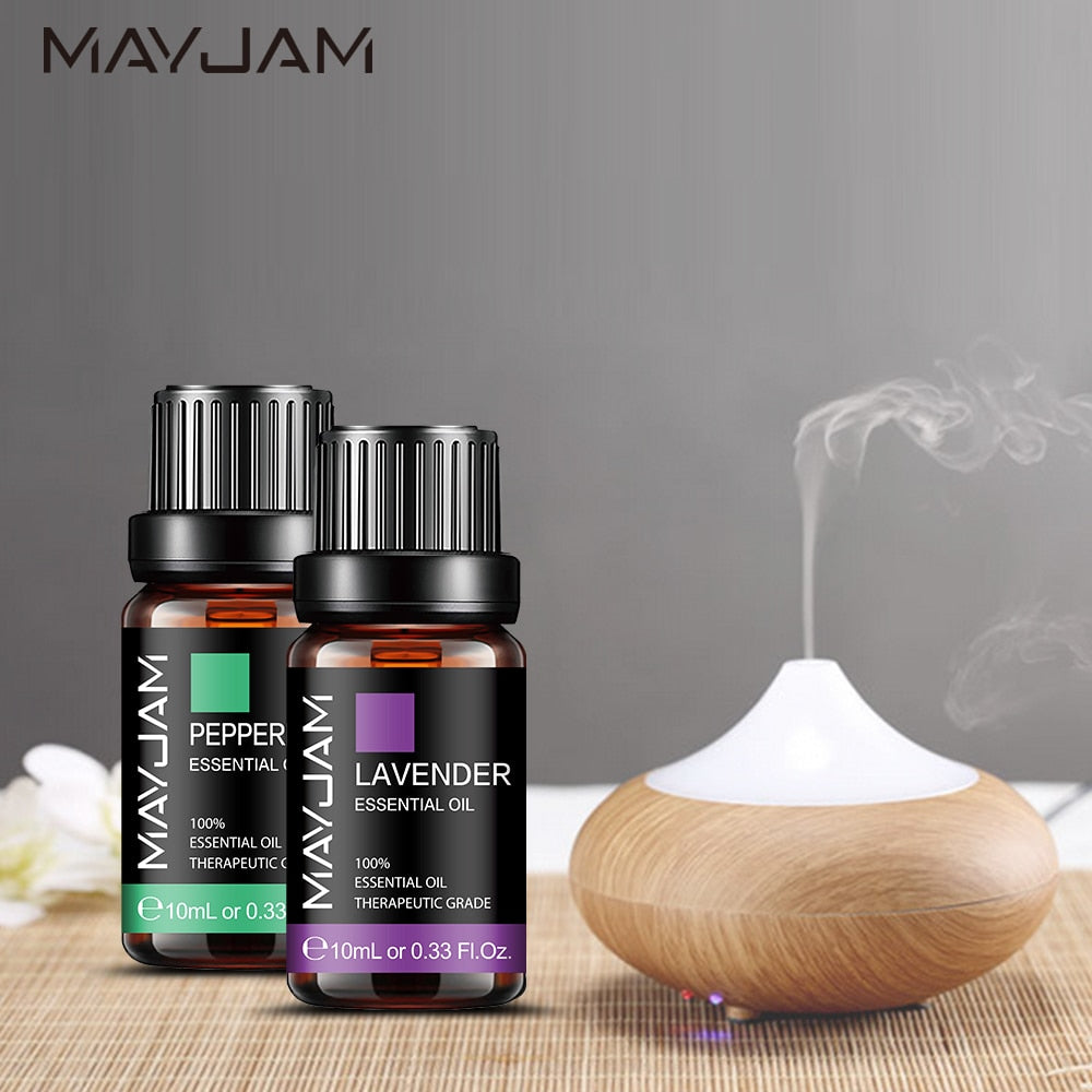 MAYJAM Chamomile Eucalyptus Jasmine Essential Oils For Humidifier Diffuser Rosemary Lemongrass Ginger Myrrh Thyme Scented Oils