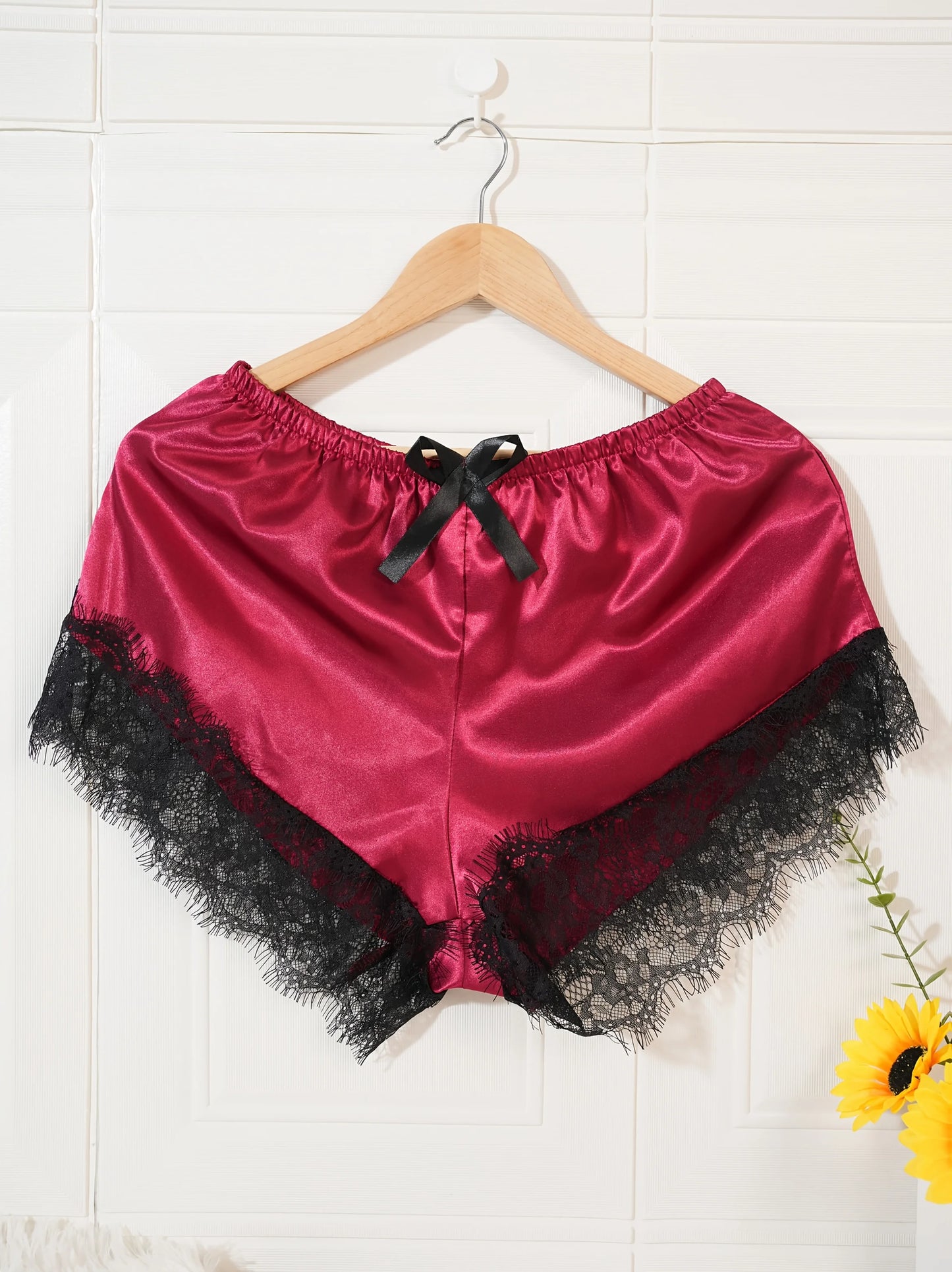 Women’s 4-Piece Satin Pajama Set – Silk Robe & Nightgown Sleepwear