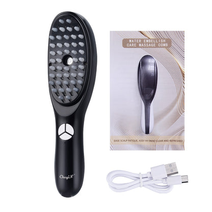 3 in 1 Electric Wireless Infrared Ray Massage Comb Hair Growth 3 Modes Vibration Head Scalp Massager Anti Hair Loss Care